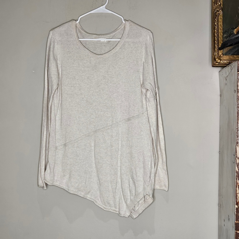 Prana Asymmetrica Tunic Sweater Med Boho Capsule Classic Long Sleeve Comfy Top